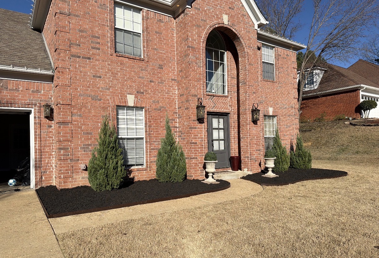 Clean and simple flower bed update in Olive Branch, MS Thumbnail