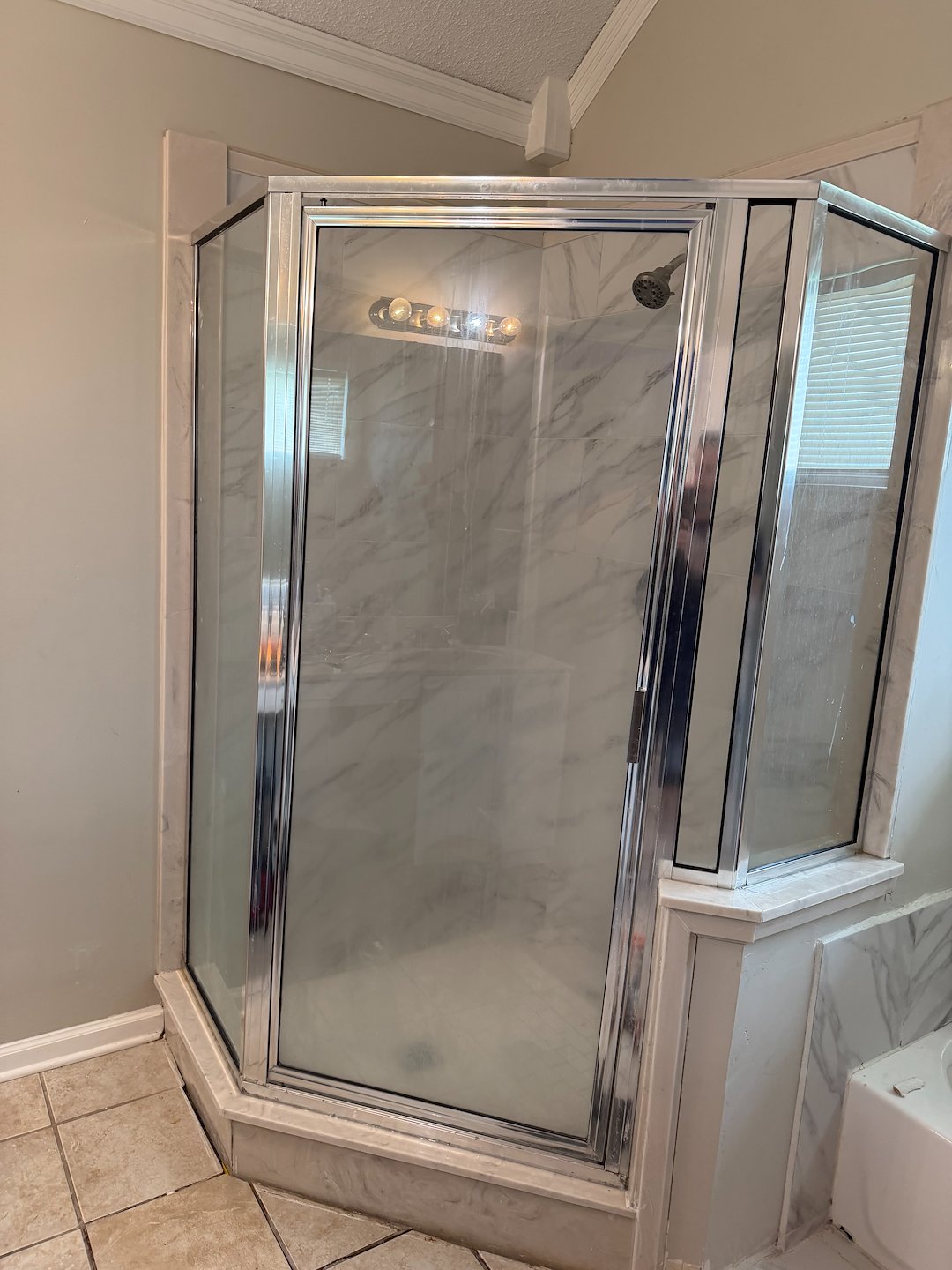 Tricky and durable shower replacement in Cordova, TN. Thumbnail